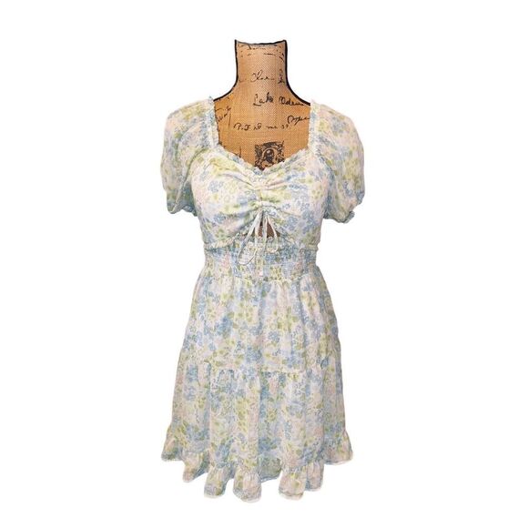 Madden NYC Floral Sun Mini Dress Womens Sz. Large - Picture 1 of 4